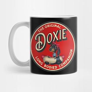 Piper Dachshund Red Circle Mug